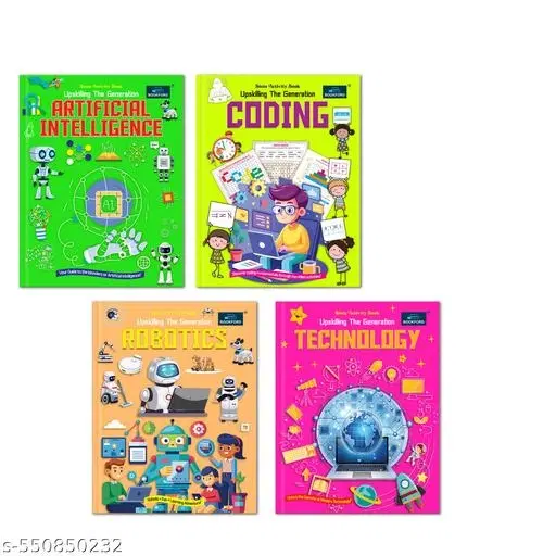 STEM Activity Book Upskilling the Generation AI + Coding + Robotics + Technology (Set of 4) – Interactive Books to Upskill the Next  Generation with Essential Tech Skills