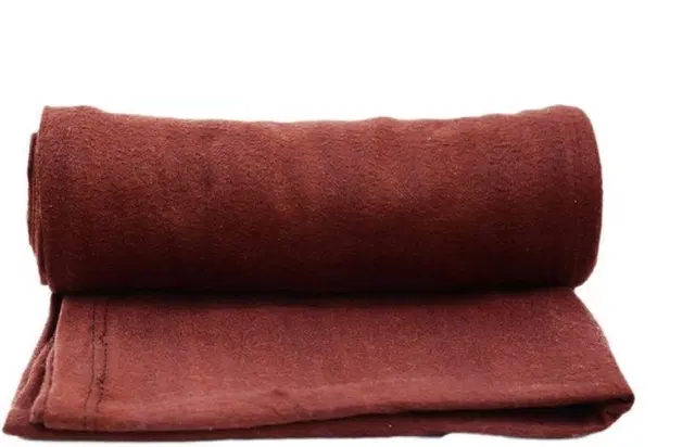 Fleece Blanket, Brown, 60x90 Inches