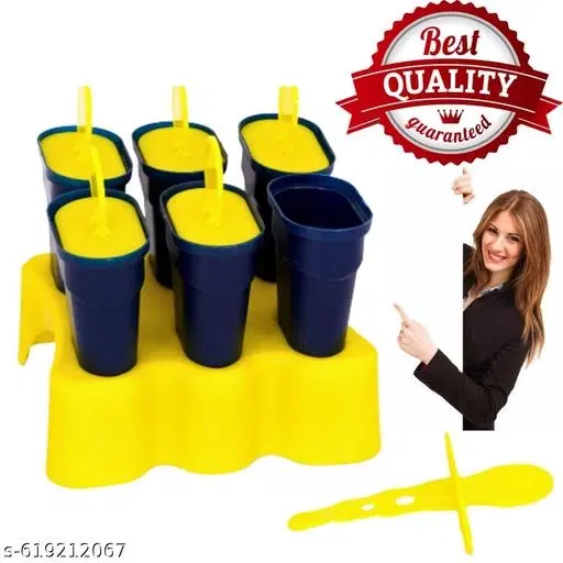 Blue popsicle maker set of 6