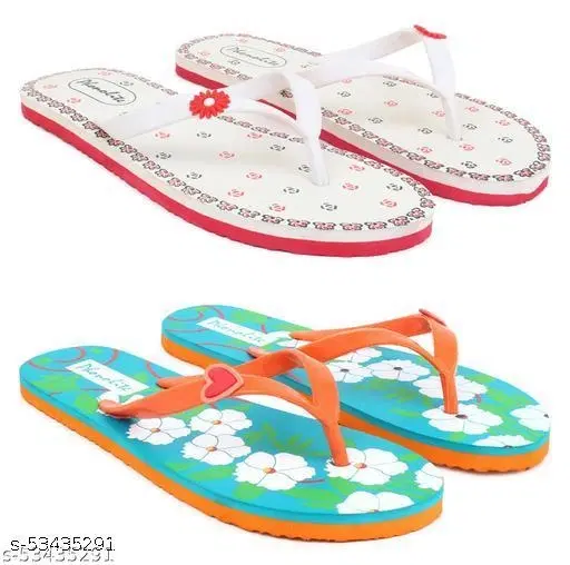 Slippers for Women, Multicolour, Pack of 2 (2)