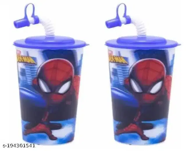 Sipper with Starw for Kids, Multicolor, 600 ml, Pack of 2