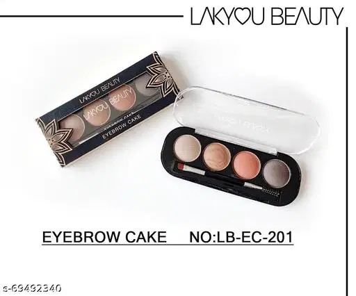 4 Color Eye Brow Shapping Palette, Multicolor, Pack of 1