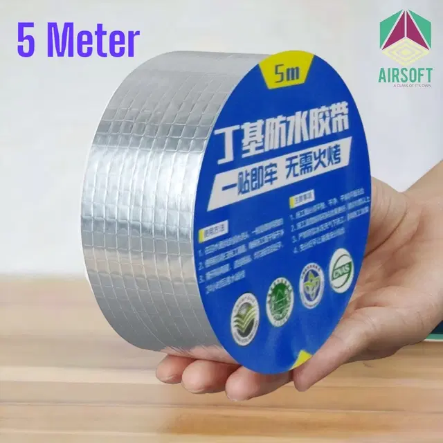 Aluminium Single Sided Self Adhesive Tape, Silver, 5 m