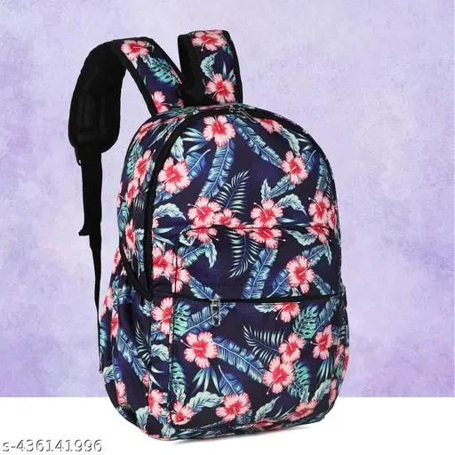 Canvas Backpack Bag, Multicolor