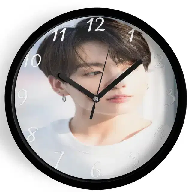 HD Printed Plastic Wall Clock, Multicolor, 10x10 Inches