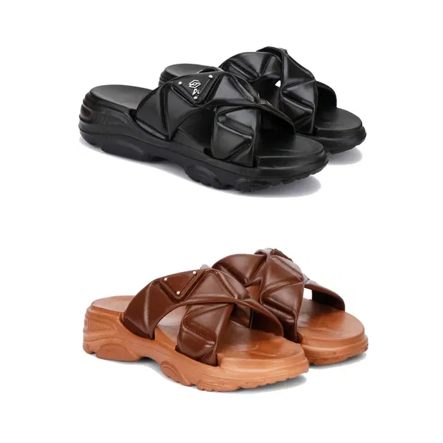 Sliders for Women, Set of 2 (Multicolor, 5)
