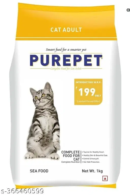 PurePet Food For Cat (1 Kg) ,pack Of 1