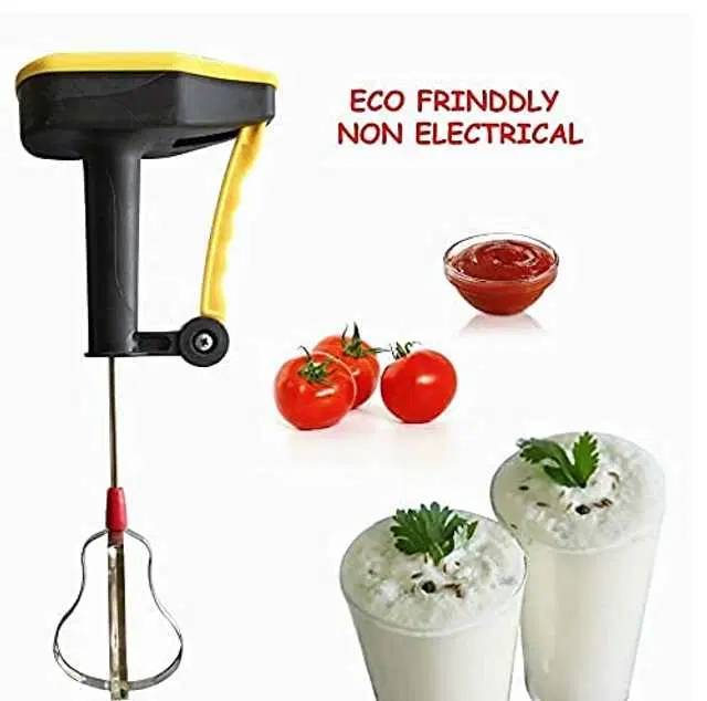 Manual Stainless Steel Blade Manual Hand Blender, Multicolor, R-240