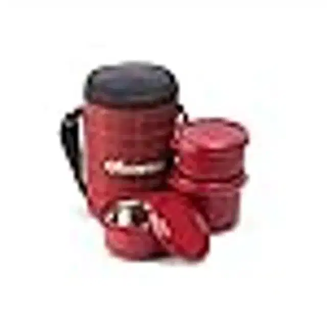 Oliveware Airtight Lunch Box, Red, Set of 1