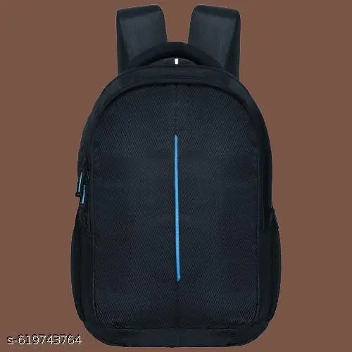 Polyester Backpack for Men & Women, Black