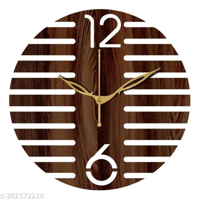 Wooden Wall Clock, Brown