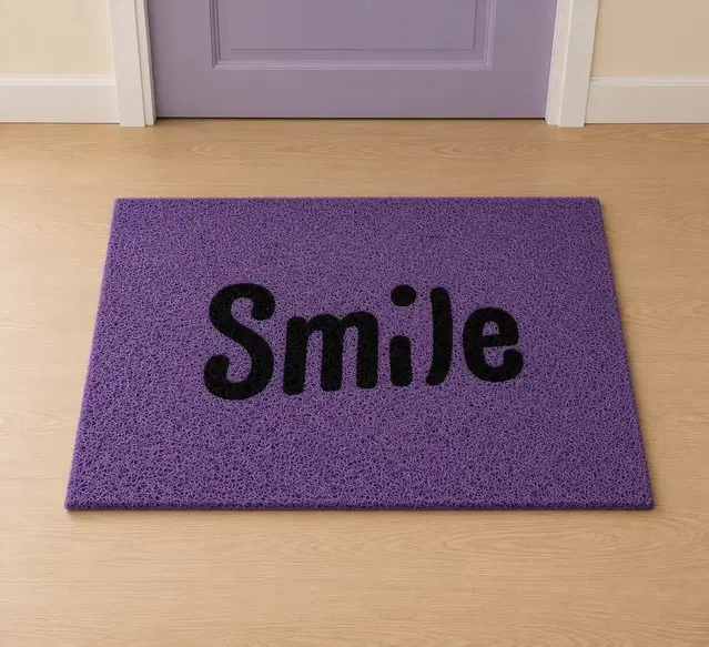 Status PVC Smile Anti Skid Mat [38x58cm] Lavender