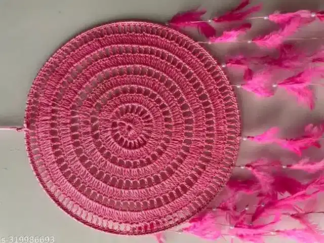 Thread Wall Hanging Dream Catcher, Pink