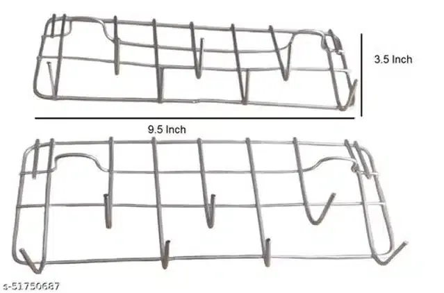 Stainless Steel Tissue Racks & Holder, Silver, Pack of 2