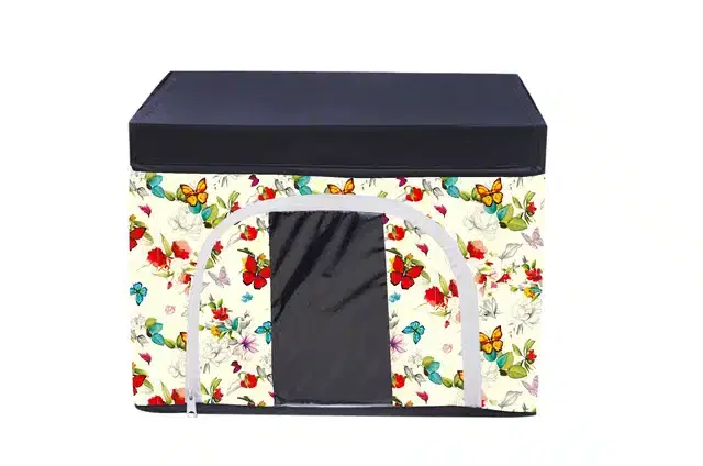 PVC Printed Multipurpose Storage Box, Multicolor