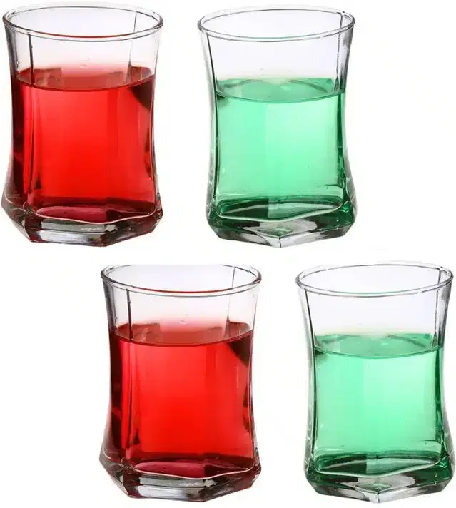 Liquor cum Cocktail Glasses, Transparent, 280 ml, Pack of 4