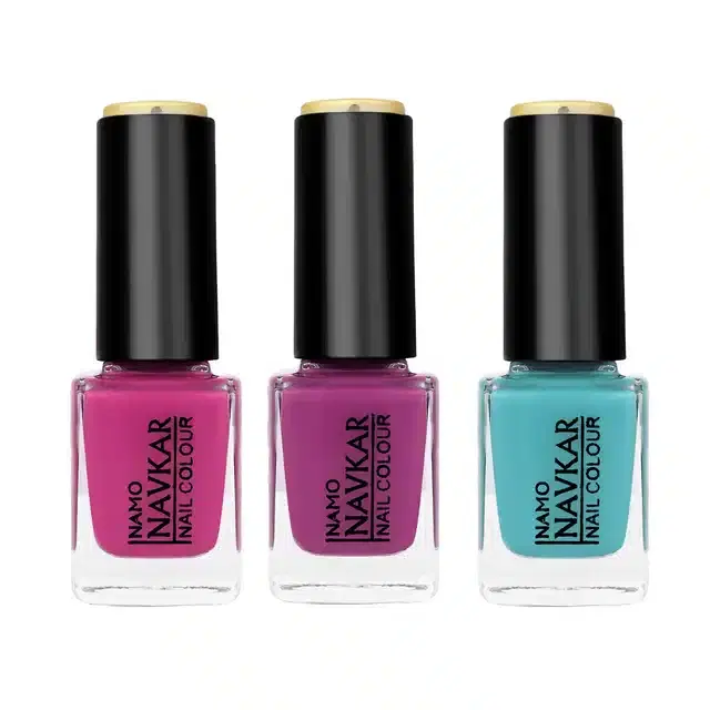 Nail Paint for Women, Multicolor, Pack of 3