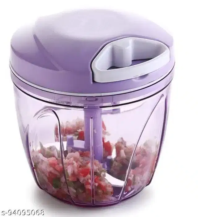 Manual Vegetable Chopper, Purple, 950 ml