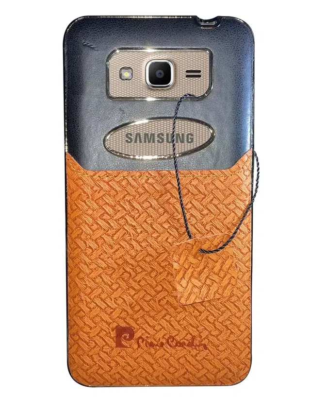 Synthetic Pu Leather Back Cover For Samsung J2 Ace / J2 Prime, Multicolor