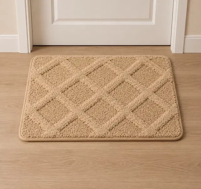 Geometric Tufted Emboss 3D anti-slip Door Mat [38x58]