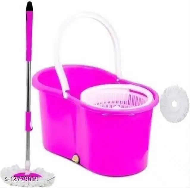 Spin Bucket Mop with 1 Refill, Assorted, Set of 1