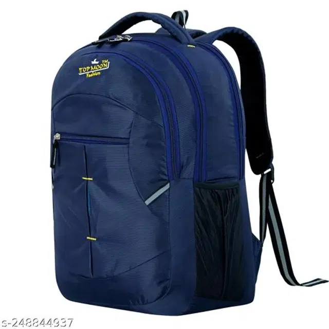 Polyester Backpack for Kids, Navy Blue, 35 L
