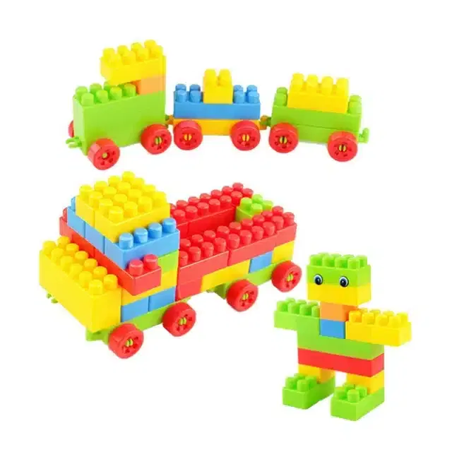 Plastic Educational Stem 200 Pcs Building Blocks Toy Set for Kids, Multicolor