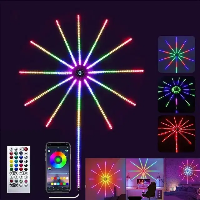 Sellrider Smart App Remote Control Firework Music/Mic Sync Rgb Color Changing Led Light Strip