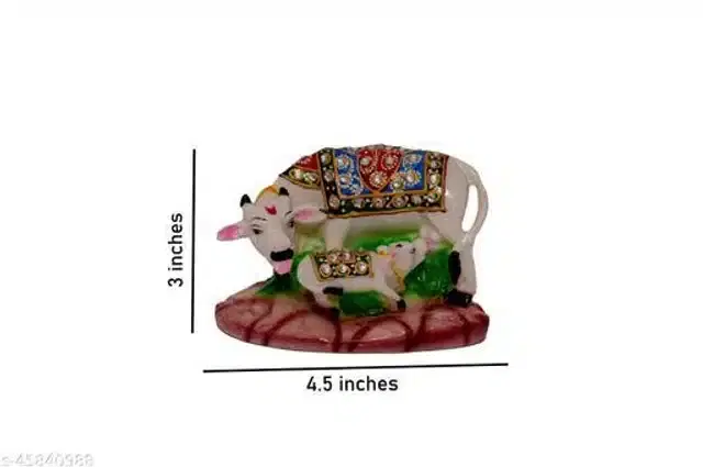 Poly Resin Kamdhenu Idol, Multicolor