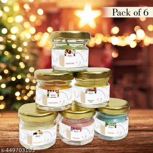 Scendted Aroma Candles for Home Decoration, Pack of 6