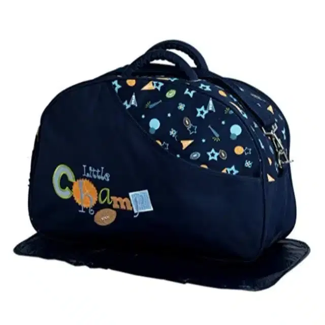 Duffel Bag with 4 Compartment, Blue, L