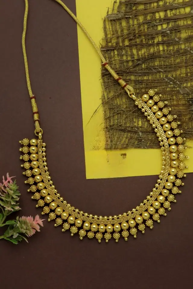 Zircon Gold-plated Necklace Set for Women (Bronze, Free Size)