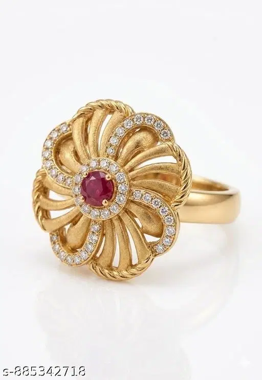 Stylish Ring for Women (Purple, Free Size)