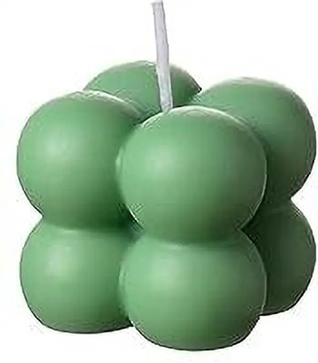 Handmade Big Bubble Candle, Multicolor, Pack of 1