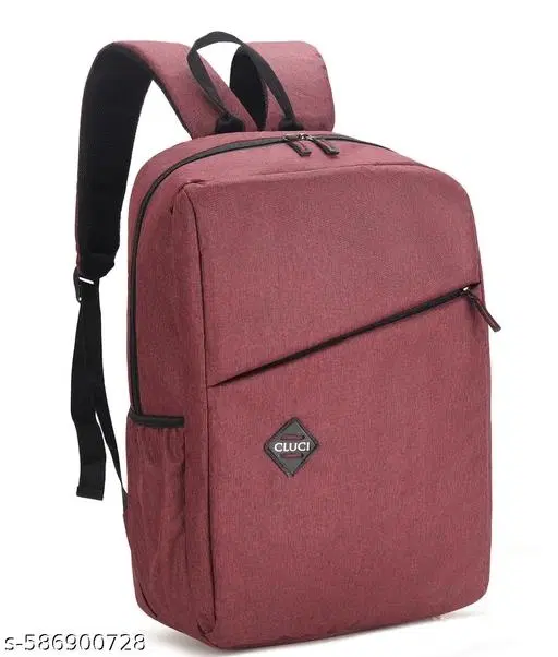 Canvas Backpack Bag, Maroon