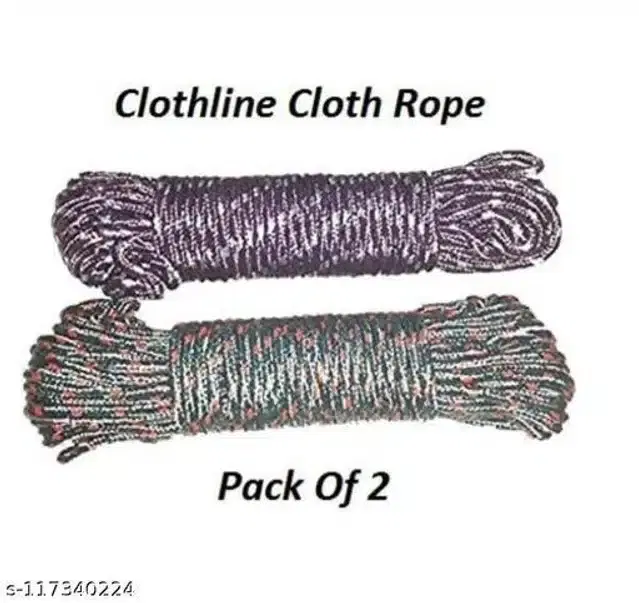 Nylon Clothlines, Green & Blue, 20 m, Pack of 2