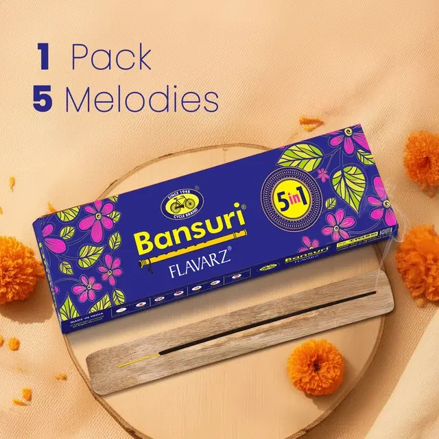 Bansuri 5 in 1 Agarbatti, 100 g