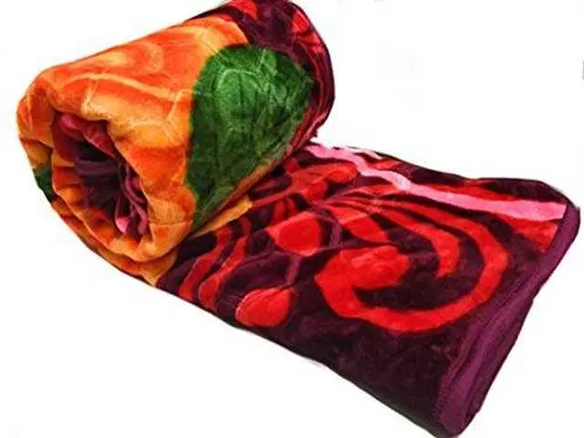 Double Bed Blanket, Multicolor, 90X90 Inch, Pack Of 1, Mo-032