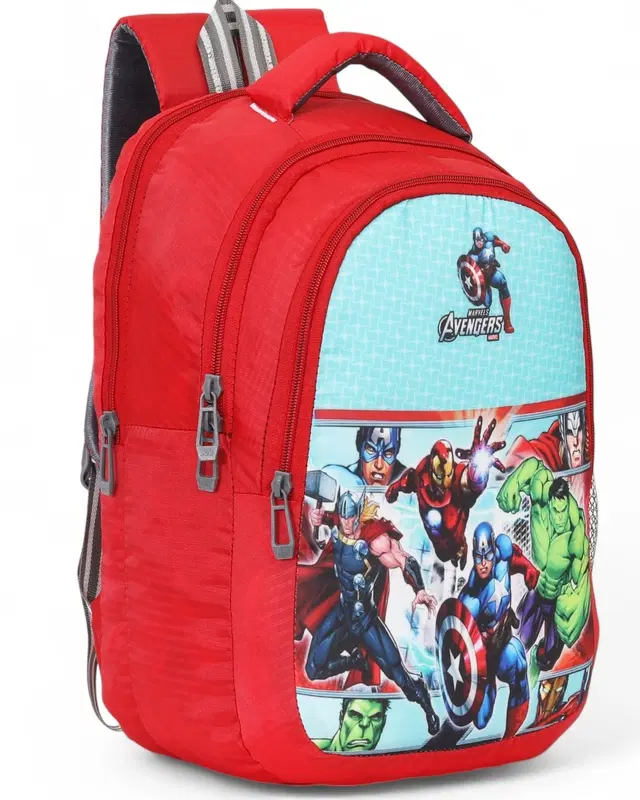 Polyester Backpack for Kids, Red, 25 L