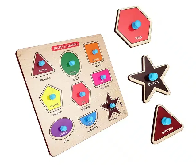 Sorting Blocks Board Game for Kids, Multicolor