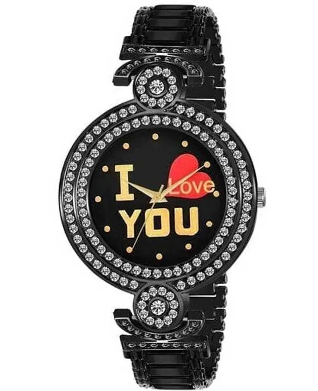 Analog Watch For Womens (Black) (WS-332)