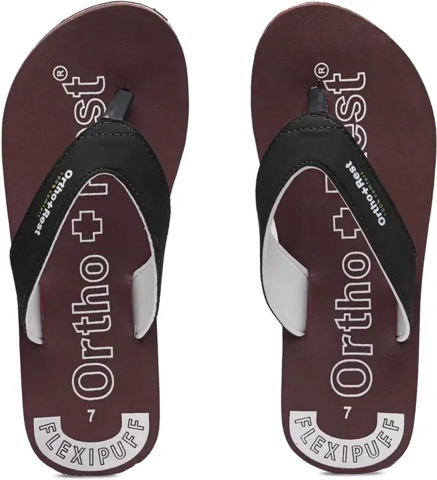 Casual Flipflops for Men (Maroon, 6)