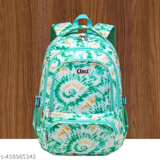 Canvas Backpack Bag, Green