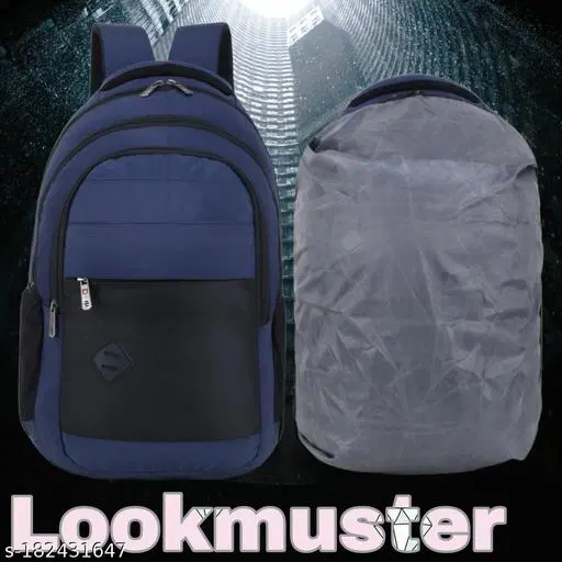 Nylon Backpack for Men & Women, Blue
