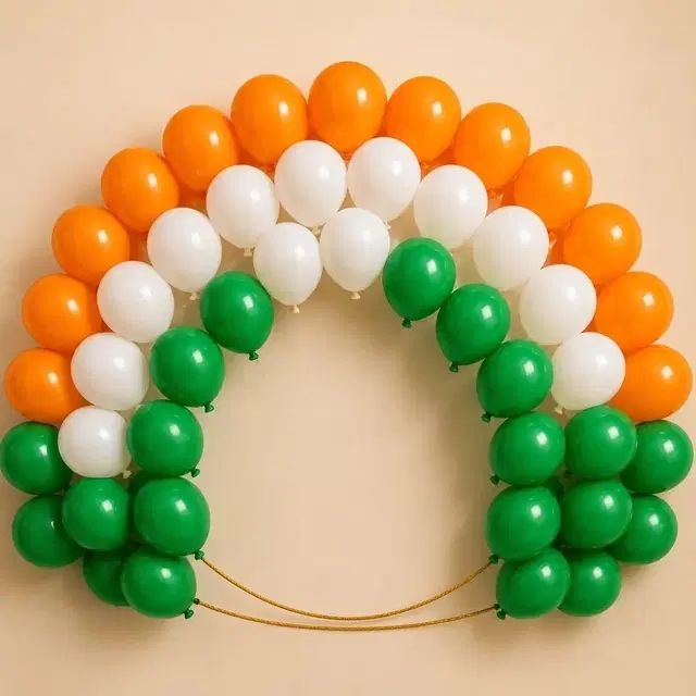 Picfest Metallic Tri Color Balloons Pack Of 50