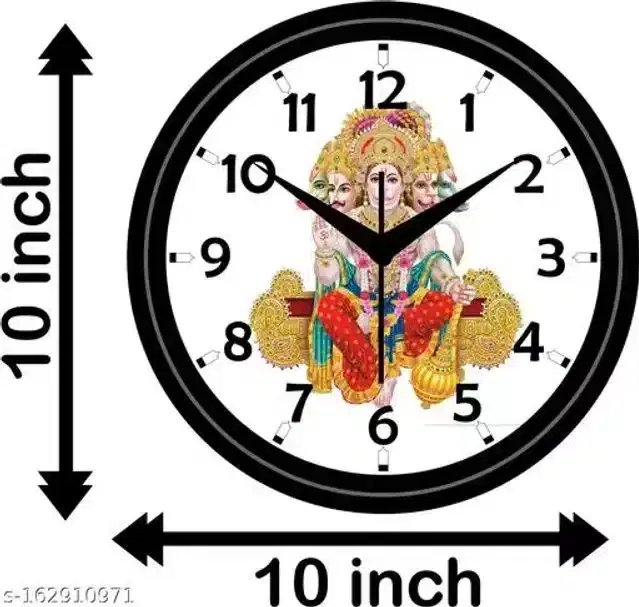 Wall Clock for Home, Multicolor, 10"