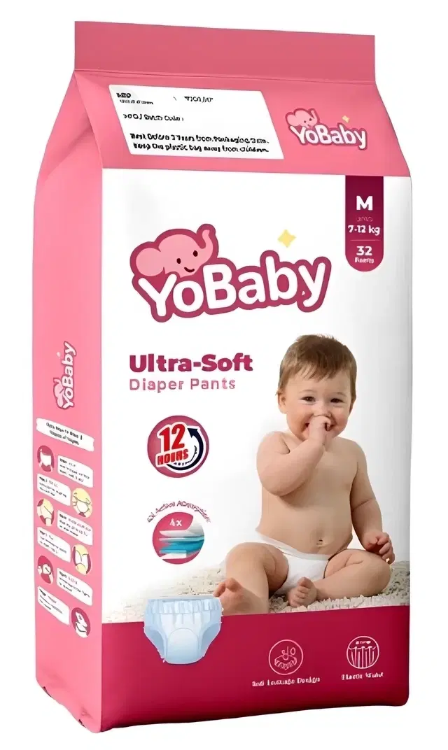 YoBaby Diaper Pants M - 32 Pcs