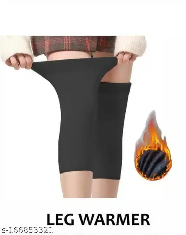Woolen Knee Protector, Black