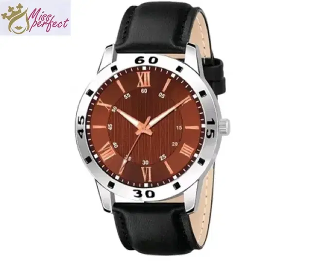 Analog Watch for Men (Brown, Free Size)