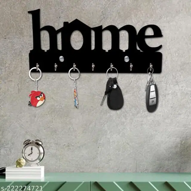 Wooden Key Holder, Black